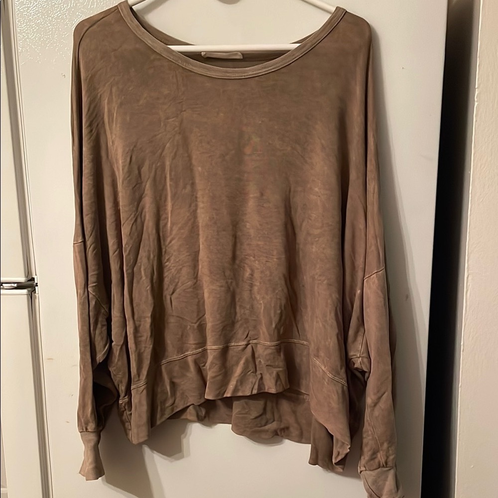 Honey Belle Brown Oversized Long Sleeve Medium‎
